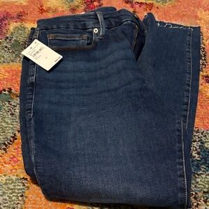 Good American Deep Blue Cropped Good Legs Jeans